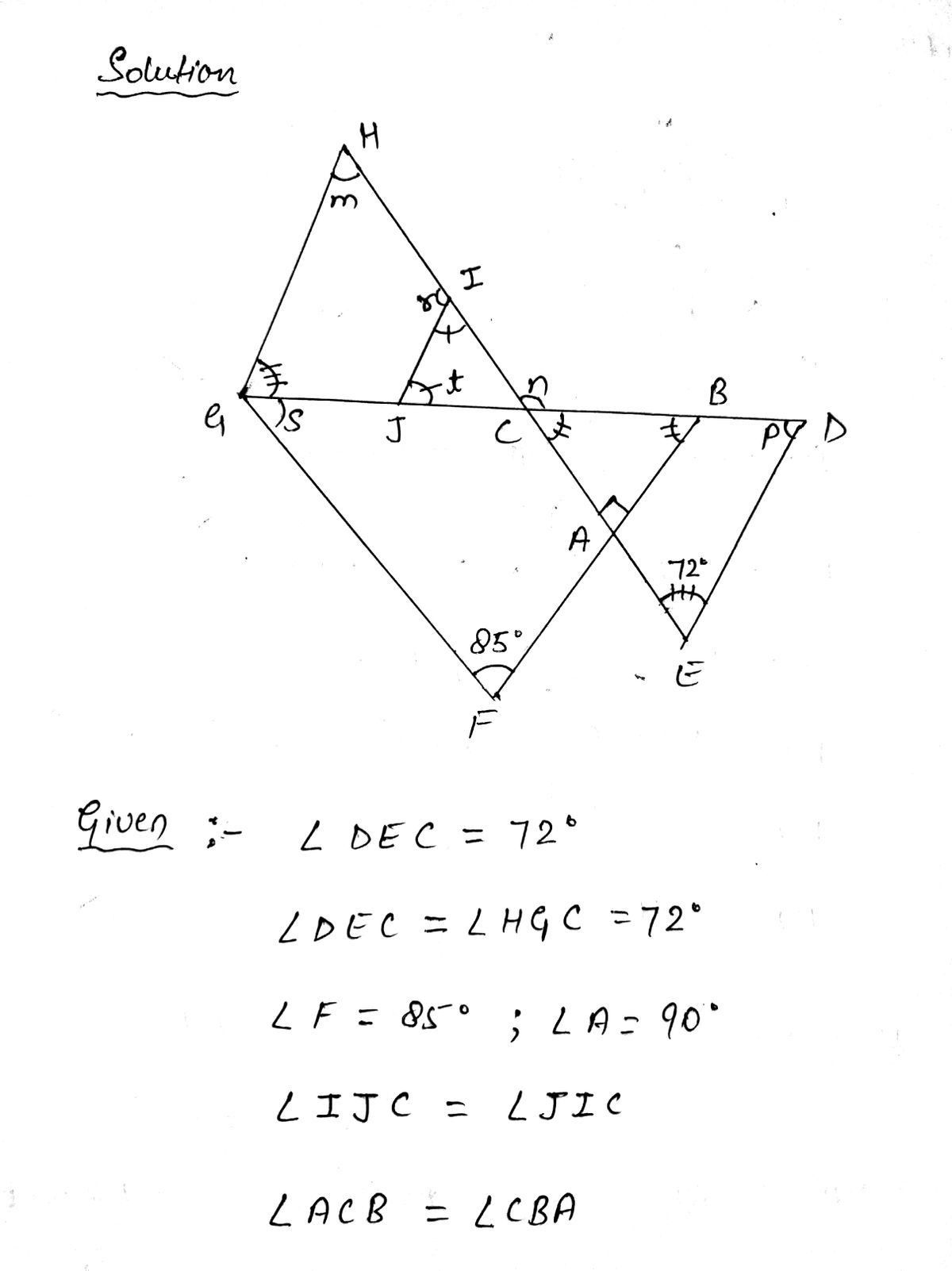 Geometry homework question answer, step 1, image 1